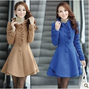 Осень и зима шерстяная ткань приталенный длинная дизайн женщины в шерсть пальто женщины верхняя одежда