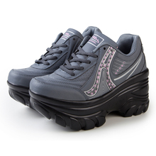 New 2014 spring fashion sneakers for women PU platform sneakers height Increasing shoes women sneakers breathable