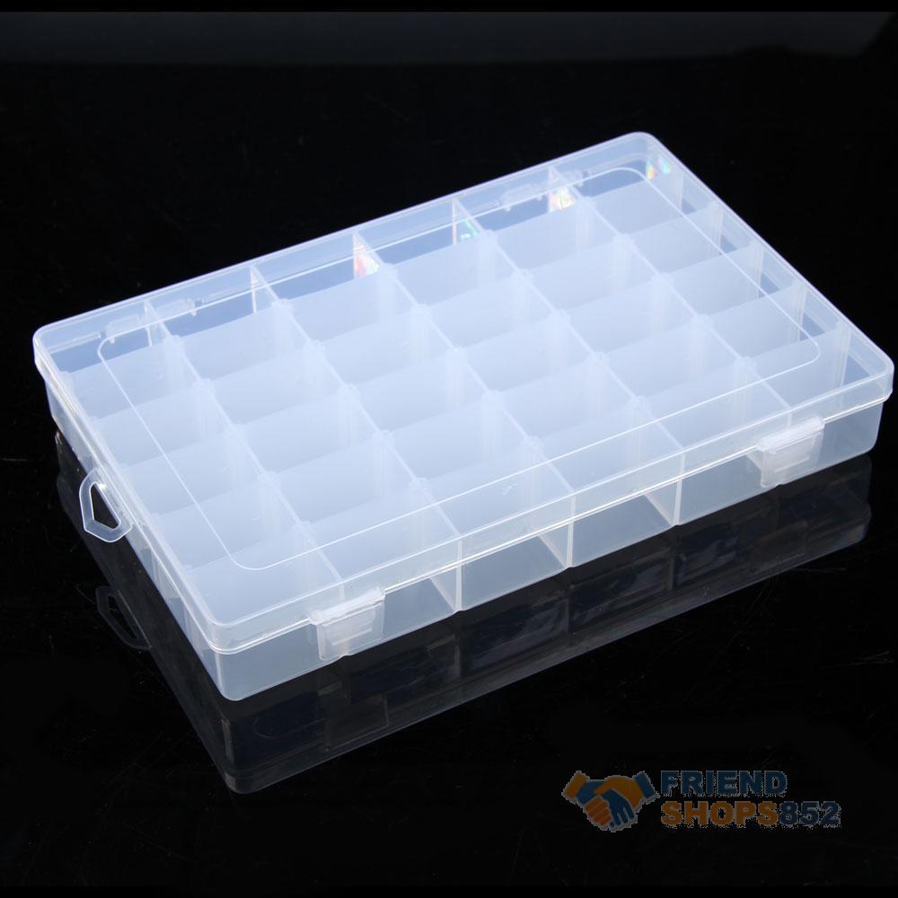  F9s 36 Grid Plastic Adjustable Jewelry Organizer Box Storage Container Case free shipping
