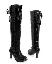 Wholesale 2013 Newest Big Size 30 48 Black Red White High Heel Platform Lace Up Riding