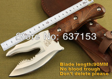 Double blade Sawtooth Multifunction outdoor camping combat survival hunting fixed blade knife axe,DHL Free shipping