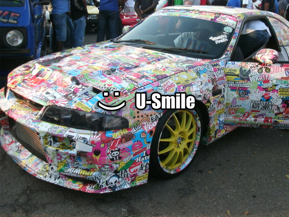 More Detailed Picture about Fashion Style! JDM Sticker Bomb Vinyl Wrap 