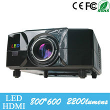 Cheapest tv led smart projector 2200 lumens 1000 1native 800 600 support1080p with 2 hdmi usb