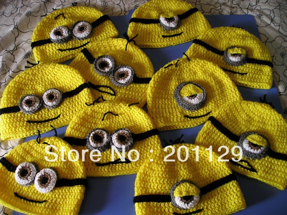 free shipping: Minion hat crochet pattern despicable me ...