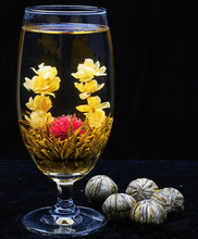 20 Kinds different blooming flower tea artistic the health care the artistic blossom flower tea artistic chinese flower tea ball