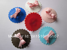 12 pcs lot 6 kinds of color set European standard LFBG butterfly shaped Silicone tea cup