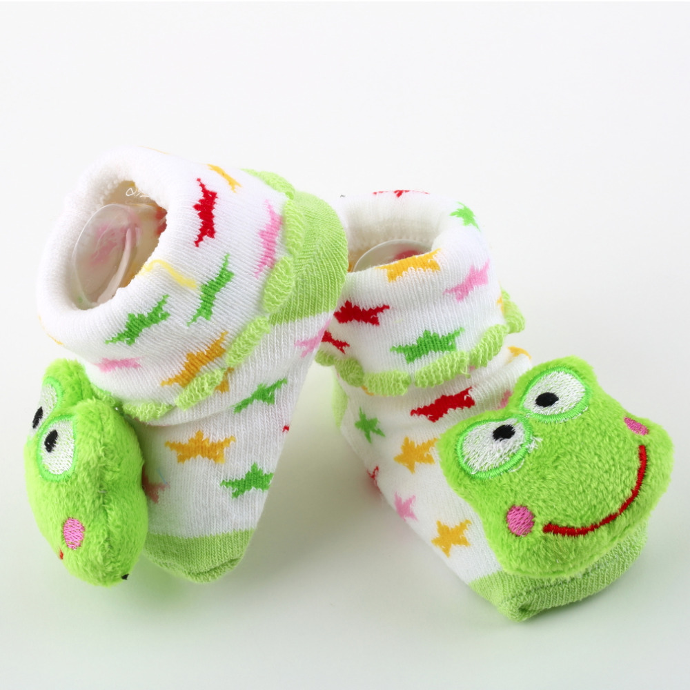 1 pair Cartoon Baby Anti slip Socks Newborn Unisex Slipper Shoes Boots 0 6 Month Brand