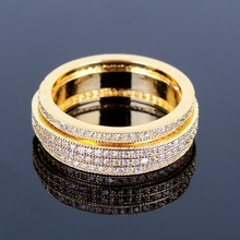 Ring for women high quality jewelry statement Design Office Lady Fashion Round Shape Ring Cz Propose