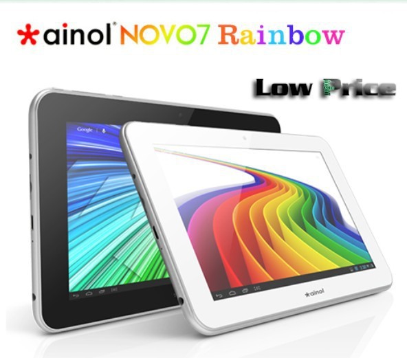Whole sale Ainol novo 7 Rainbow tablet PC 7 inch capacitive screen A13 8GB Rom Wifi