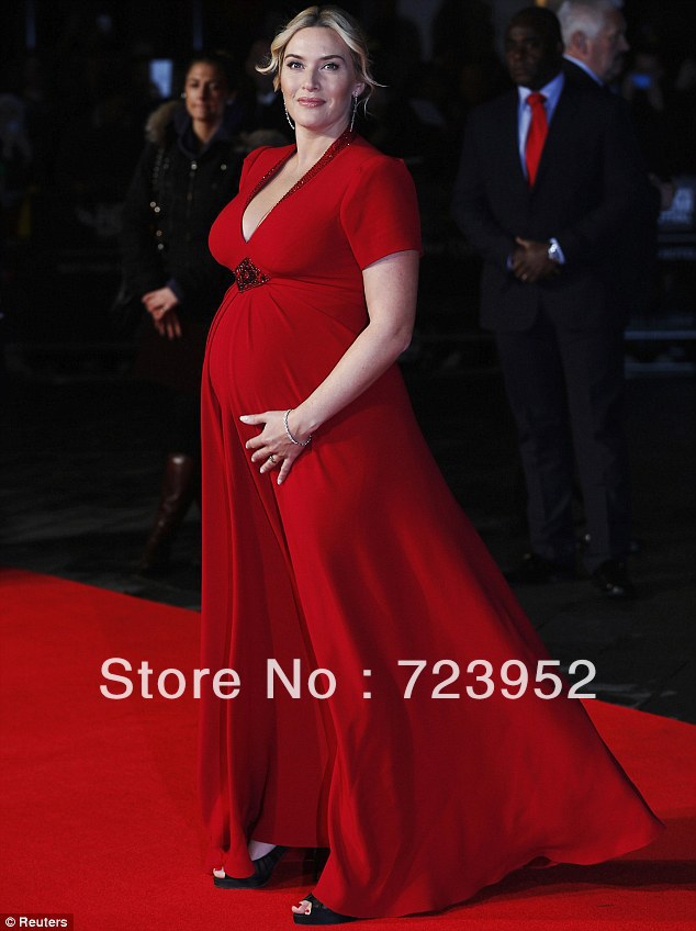 Celebrity-Dresses-Plus-Size-Christmas-Party-Dresses-Kate-Winslet-Red ...