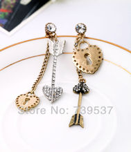 Mix Style Crystal Cupid Bow Earrings