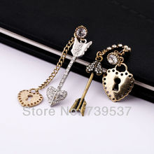 Mix Style Crystal Cupid Bow Earrings