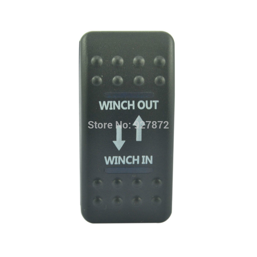 Rocker switch for an atv winch