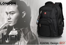 Free shipping!New 2013 brand fashion Swiss gear backpack14 laptop bags man women bag handbag backpack student school bag male