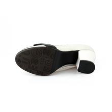 New fashion black and white color block pumps high heeled spring and autumn shoes bow temperament
