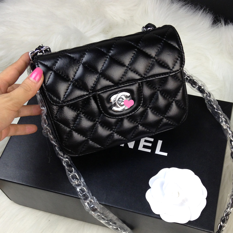 2014 new Fashion women s handbag sheepskin plaid messenger bag chain small bags PU leather women