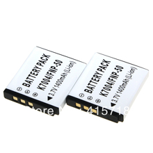 Accessories Parts 2PCS 3 7 V 1400mAh NP 50 NP50 rechargeable Camera Battery for Fujifilm FinePix
