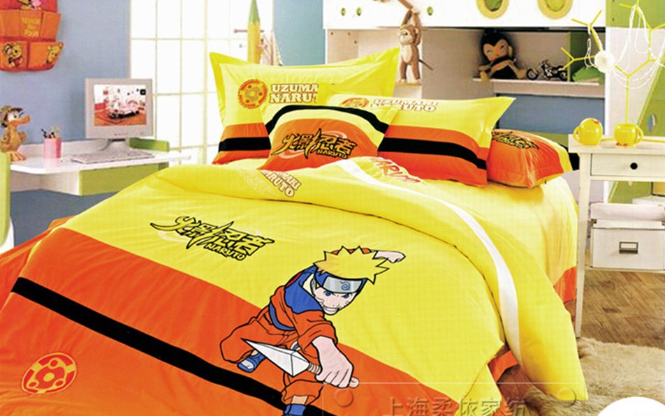 Naruto bedding/kids duvet covers twin/bed set for children/twin ...