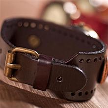 Free shipping Cool men leather strap watches Trendy casual fashion quartz watch Fashion jewelry