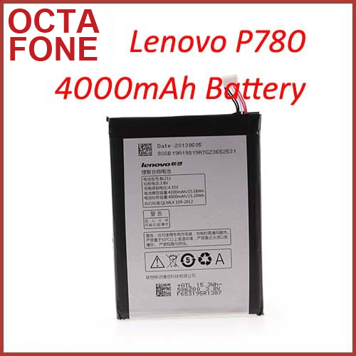 4000mAh Original Battery for Lenovo P780 Smartphone
