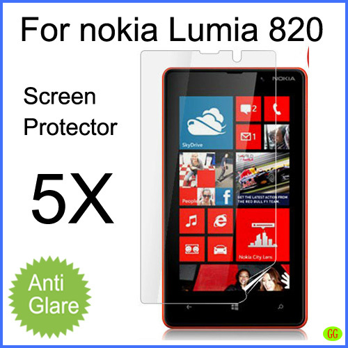 5pcs Free Shipping Mobile Phone For nokia Lumia 820 Screen Protector Matte Anti Glare Screen Protector