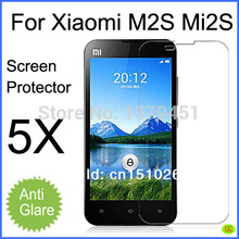 5pcs free shipping mobile phone Xiaomi M2S Mi2S Original screen protector, matte anti-glare Xiaomi 2S Mi2S LCD protective film