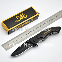 2015 High Quality 440 STAINLESS STEEL BROWNING 337 HUNTING KNIFE CAMPING KNIFE OEM FREE SHIPPING Black