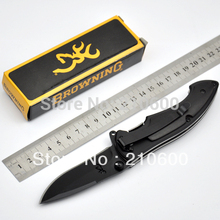2015 High Quality 440 STAINLESS STEEL BROWNING 337 HUNTING KNIFE CAMPING KNIFE OEM FREE SHIPPING Black