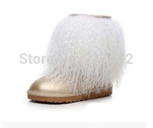 Women s shoes new arrival cowhide paragraph 1875 knee high tan genuine leather boots snow boots