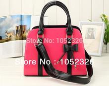 New 2014 candy color block handbag shaping one shoulder cross-body white women’s handbag women’s bags free shipping