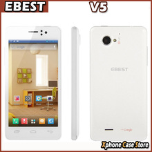 EBEST V5 White Android 4.2.1 MTK6572 1.0GHz Dual Core ROM 4GB RAM 512MB 4.5 inch Smart Phone Dual SIM WCDMA GSM Network