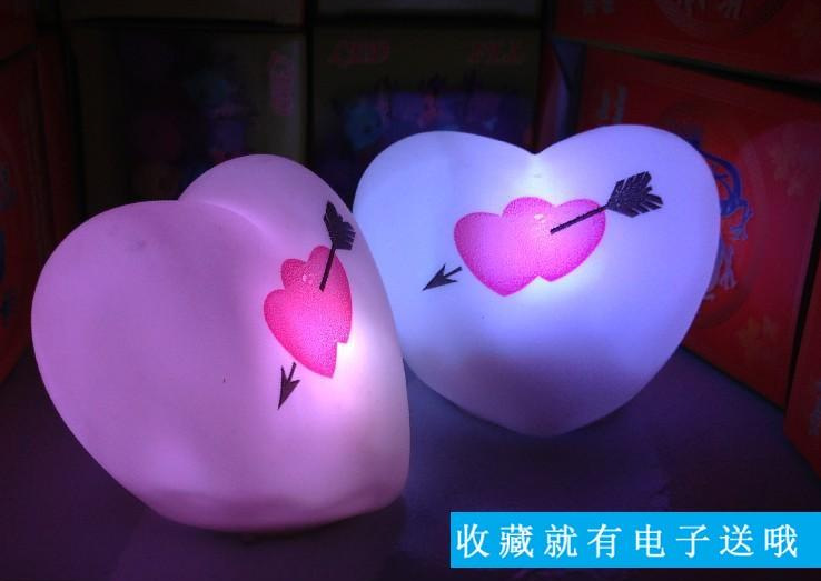 small night light creative lamp Chinese valentine's day gift heart ...