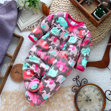 Spring and autumn single polar fleece baby bodysuits baby clothing female clothes and climb bodysuits crawling
