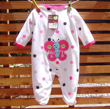 Spring and autumn single polar fleece baby bodysuits baby clothing female clothes and climb bodysuits crawling