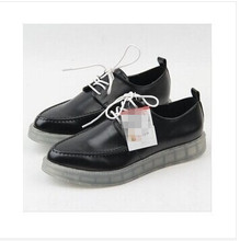 Ladies platform shoes women Genuine leather shoes Oxford shoes for women Brogues Leisure vintage women flats brand shoes 0078