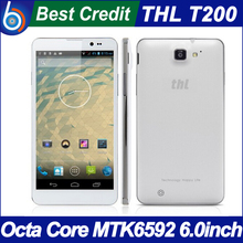 Original Black THL T200 Android 4.2 MTK6592 phone 1.7GHz Octa Core 2gb ram 32gb rom 6″ gorilla glass FHD 13MP GPS white in stock