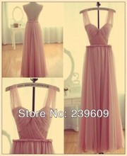 Free Shipping Blackless Pink Evening Dresses With Pleat Sweetheart Strapless Sexy Party Dresses Chiffon Plus Size Custom Made