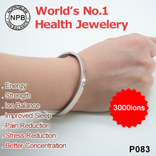 P083 NOPROBLEM Germanium balance ion energy care band power health engraved you are my only love Bracelet