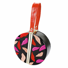 The Flaming Lips clutch Blazing Red Lips evening bag Kissing party bag evening bag