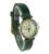 Free shipping!!!Cowhide Watch Bracelet,Wholesale Jewelry, with zinc alloy dial, antique bronze color plated, green, nickel