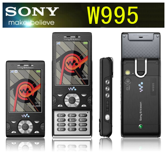 W995 Original Sony Ericsson W995i Refurbishment Mobile Phone 8 1MP GSM 3G WIFI GPS Bluetooth Free