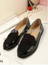 Hot sale Spring Autumn Pu leather Shoes Women Flats 2014 Brand Ladyies Casual Sapatos Femininos Female