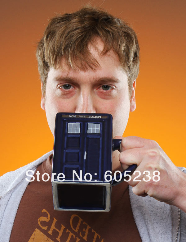 Doctor Who Tardis Mug Ceramic Mug With Removable Lid Cup