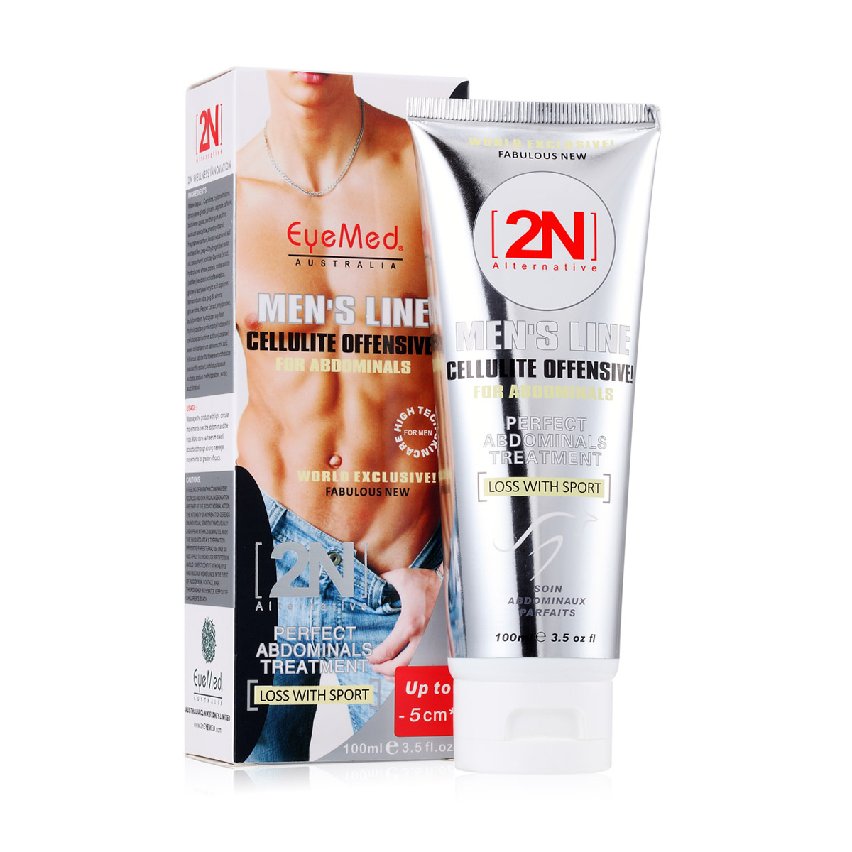 Powerful 2n MEN LINE Cellulite Offensive Perfect Abdominal Treatment Muscles Stronger Man Full Body Slimming Cream