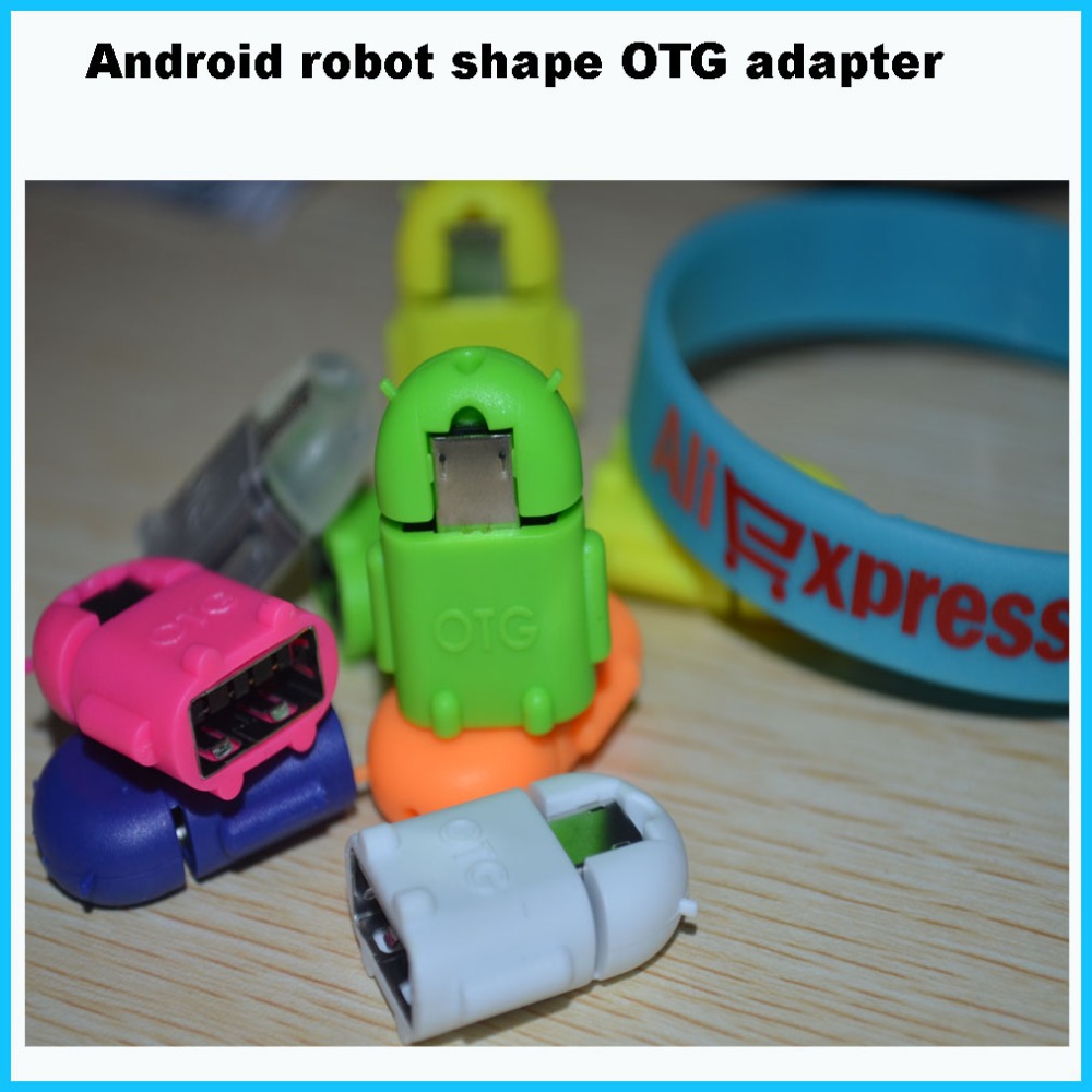 Android robot shape Micro usb to USB OTG adapter for htc smartphone OTG adapter for tablet