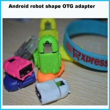Android robot shape Micro usb to USB OTG adapter for htc smartphone,OTG adapter for tablet pc smartphone