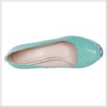 Free shipping ladies genuine leather elegant high heel shoes 14 cm sexy platform party shoes white