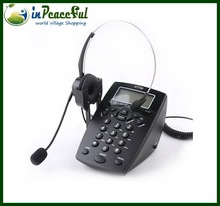 Free shipping VT750 Freehipping Caller ID Telephone with Telephone Headphone call center telephone with nice headset, earphone