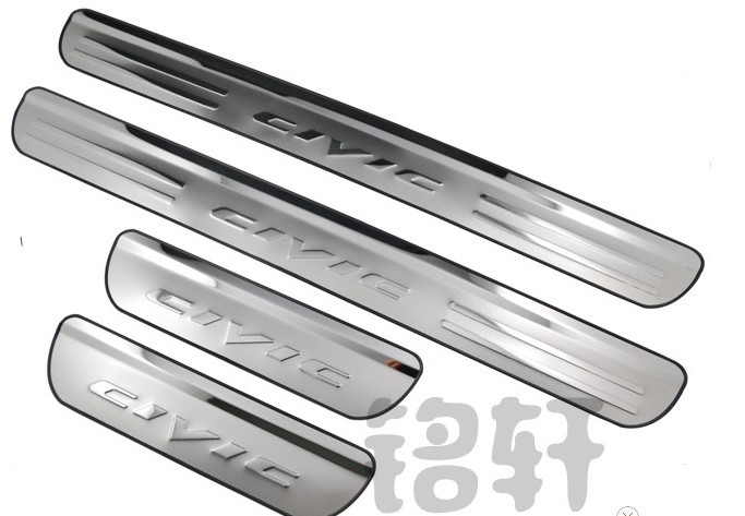 Honda stainless steel door sills trim #2