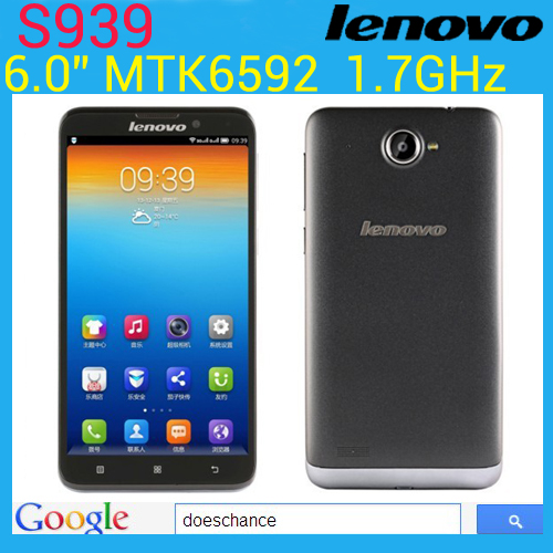 Original Lenovo S939 MTK6592 Octa Core Phone 6inch IPS 1GB RAM 8GB ROM 8MP Android 4